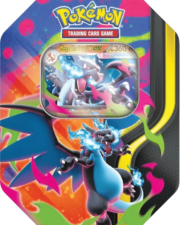 Pokémon Mega Charizard X ex Tin